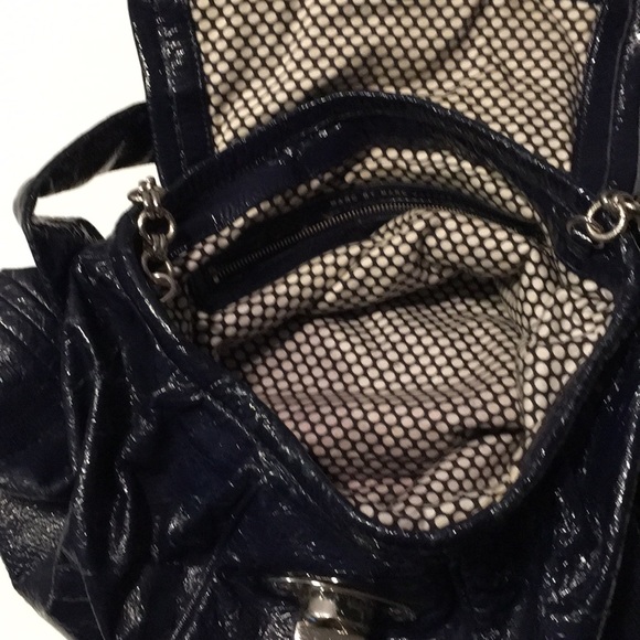 Marc by Marc Jacobs navy patent leather bag purse - Picture 8 of 8
